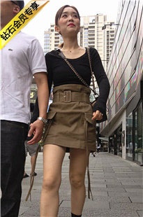 4K-紧身短裙长腿街拍高跟美女DJ234[504M]