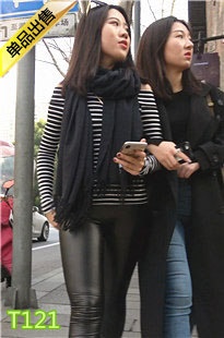 4K-黑色紧身皮裤极品细腿饱满员臀美女第1季T121[756M]