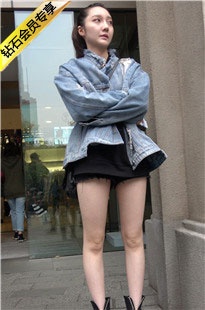 4K-街拍黑色热裤长腿皮靴美女DJ264[1.15G]