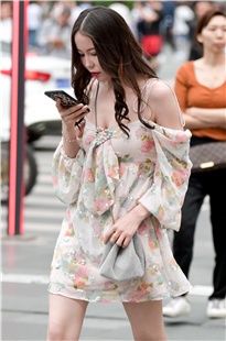 性感吊带一字肩裸足高跟长腿美女3A3038[807M]