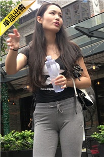 4K-灰色休闲紧身裤性感骆驼趾美女第1季T038[1.03G]