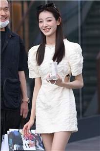 白色连衣裙气质美女3A3823[1.05G]