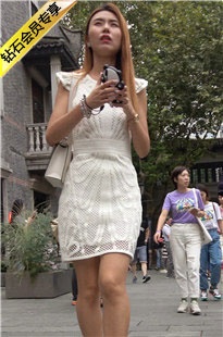 4K-气质连衣短裙街拍高跟美女DJ230[1.04G]