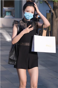 黑色连衣裙美女3A3447[852M]