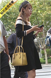 4K-性感连衣短裙长腿街拍高跟美女DJ576[1.37G]