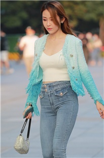 蓝色紧牛美女MJ2510[1.39G]