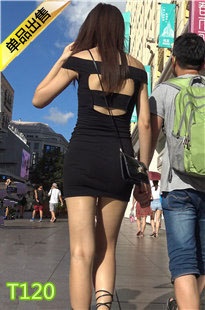 4K-黑色连衣包臀短裙高跟白腿美女第2季T120[1.17G]