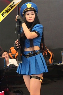 4K-Chinajoy现场蓝色短裙美眉[334M/MOV]