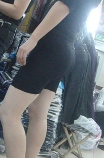 裤子批发市场黑色打底裤MM[156M/MP4]