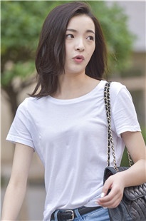 性感的长腿破洞紧身牛仔裤美女3A8093[718M]