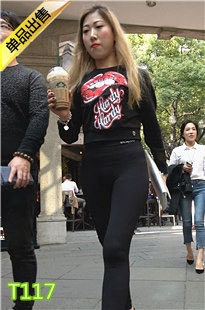 4K-黄色高跟黑色紧身裤极品饱满翘臀美女第1季T117[770M]