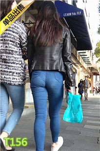 4K-街拍紧身蓝牛紧翘美女T156[1.66G]