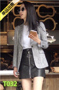 4K-街拍性感皮短裙长腿高跟美女摆拍T032[1.08G]