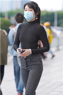 黑灰紧牛小姐姐MJ1163