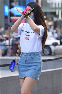 牛仔短裙高跟3A4913[1.17G]