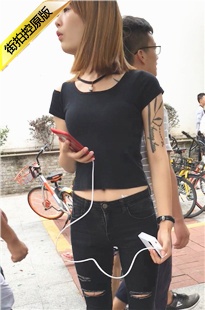 魔鬼身材黑色牛仔裤美眉[330M/MOV]