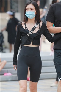 黑色瑜伽短裤女友MJ2555[897M]